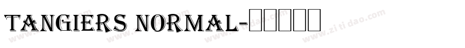 Tangiers Normal字体转换
